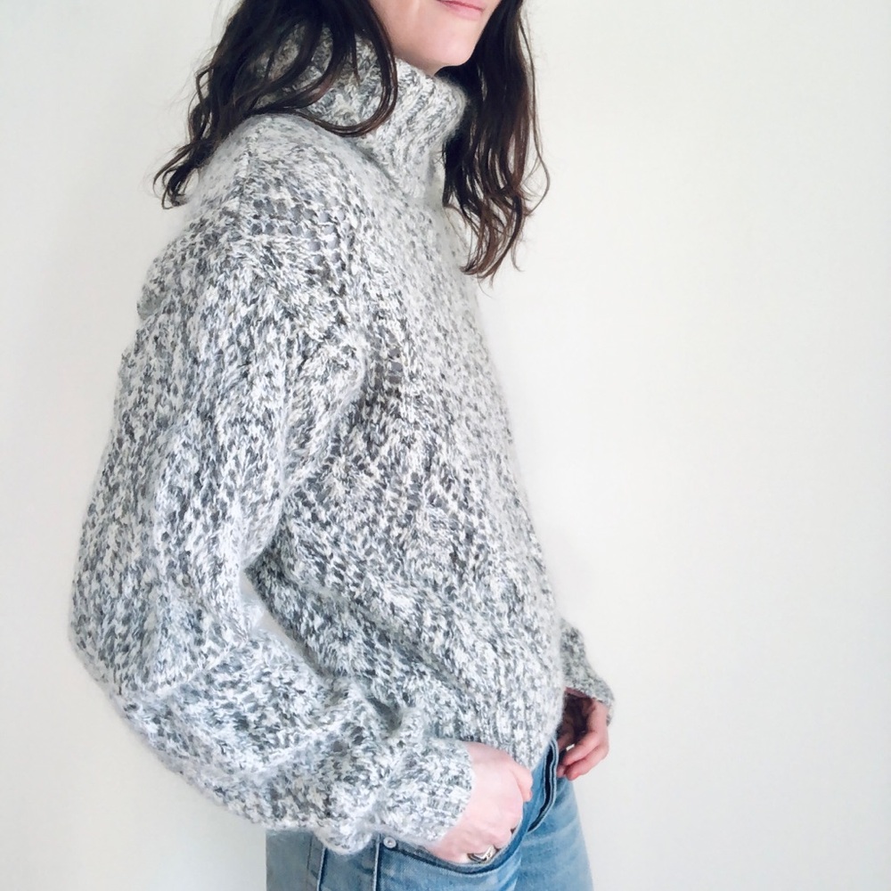 Fuzzy mohair knit sweater - Picture 7 of 14